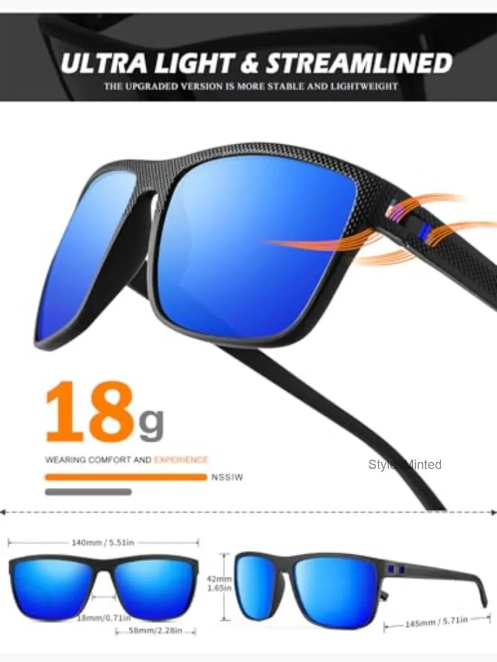 Classic Polarized Sunglasses for Men UV Protection 4 Pack